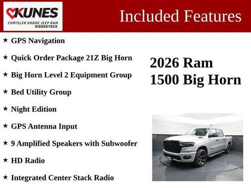 Silver Zynith 2026 RAM 1500 Big Horn/Lone Star