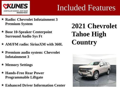 Empire Beige Metallic 2021 Chevrolet Tahoe 4WD High Country