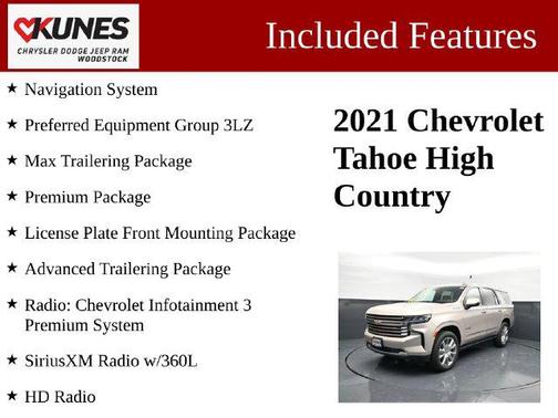 Empire Beige Metallic 2021 Chevrolet Tahoe 4WD High Country