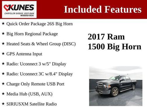 Brilliant Black Crystal Pearlcoat 2017 RAM 1500 Big Horn