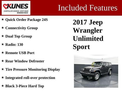 Granite Crystal Metallic Clearcoat 2017 Jeep Wrangler Unlimited Sport