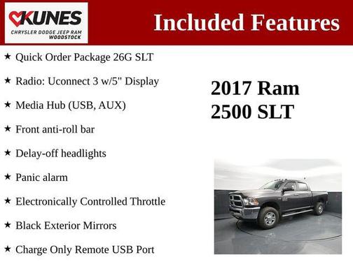 Granite Crystal Metallic Clearcoat 2017 RAM 2500 SLT Crew Cab 4x4 6'4' Box