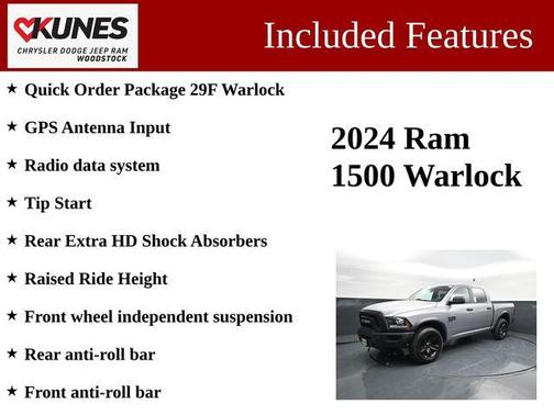 Billet Silver Metallic Clearcoat 2024 RAM 1500 Classic Warlock Crew Cab 4x4 5'7' Box