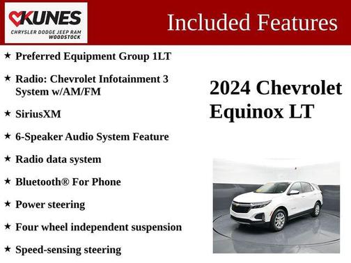 Summit White 2024 Chevrolet Equinox 1LT