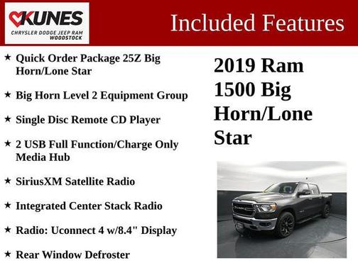 Granite Crystal Metallic Clearcoat 2019 RAM 1500 Big Horn