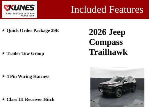 Diamond Black Crystal Pearlcoat 2026 Jeep Compass Trailhawk