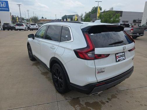 Platinum White Pearl 2025 Honda CR-V Hybrid Sport Touring AWD