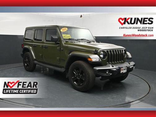 Sarge Green Clearcoat 2023 Jeep Wrangler 4-Door Sahara Altitude