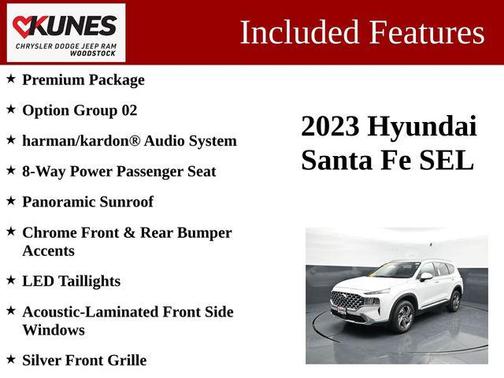 Serenity White Pearl 2023 Hyundai SANTA FE SEL 2.4