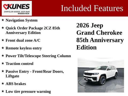 Bright White Clearcoat 2026 Jeep Grand Cherokee Limited