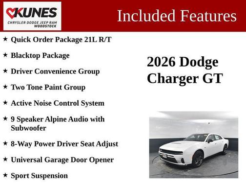 Bright White Clearcoat 2026 Dodge Charger R/T