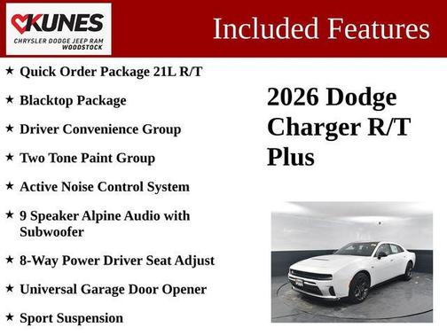 Bright White Clearcoat 2026 Dodge Charger R/T