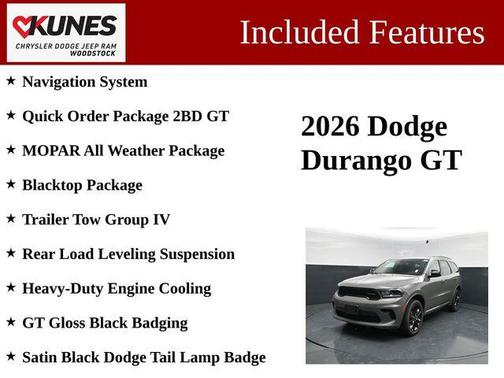 Destroyer Gray Clearcoat 2026 Dodge Durango GT AWD