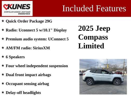 Silver Zynith Metallic Clearcoat 2025 Jeep Compass Limited