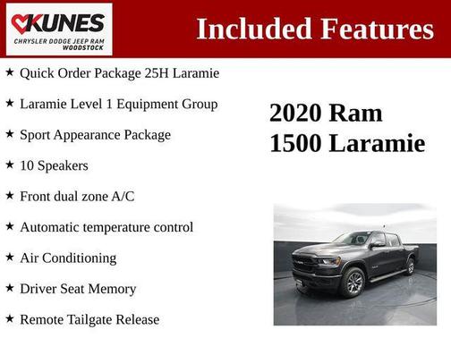Granite Crystal Metallic Clearcoat 2020 RAM 1500 Laramie