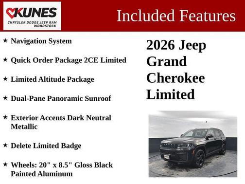Diamond Black Crystal Pearlcoat 2026 Jeep Grand Cherokee Limited