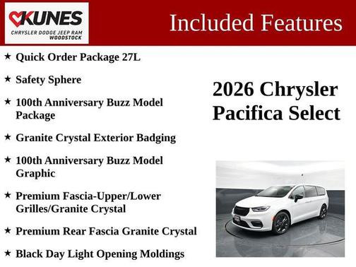 Bright White Clearcoat 2026 Chrysler Pacifica L