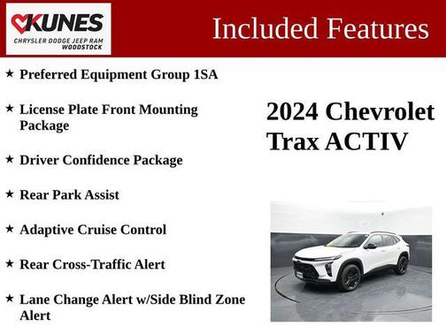 Summit White 2024 Chevrolet Trax FWD ACTIV