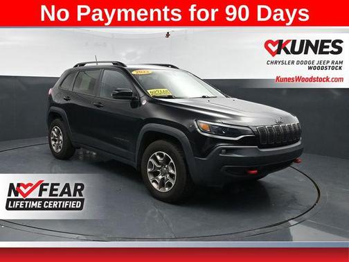 Diamond Black Crystal Pearlcoat 2022 Jeep Cherokee Trailhawk