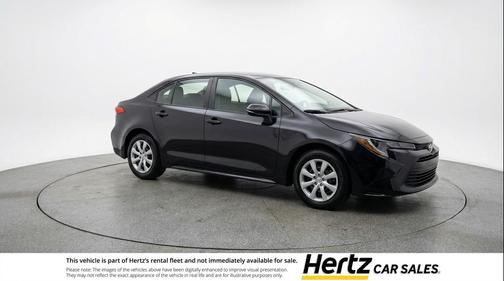 Midnight Black Metallic 2025 Toyota Corolla LE