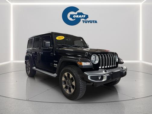 Black Clearcoat 2018 Jeep Wrangler Unlimited Sahara