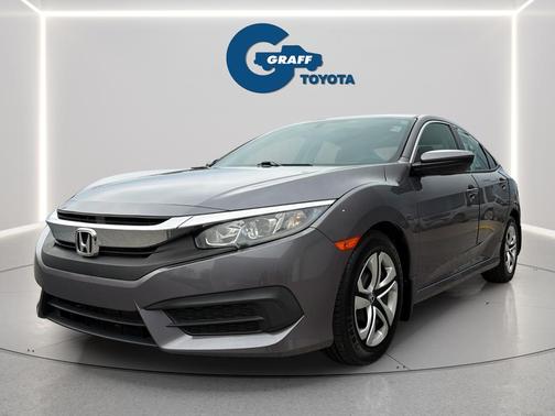 Aegean Blue Metallic 2017 Honda Civic LX