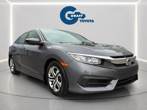 Aegean Blue Metallic 2017 Honda Civic LX