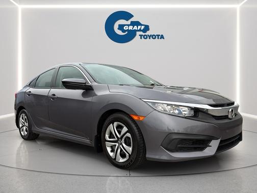 Aegean Blue Metallic 2017 Honda Civic LX