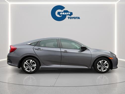 Aegean Blue Metallic 2017 Honda Civic LX