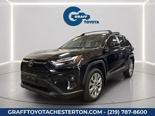 Midnight Black Metallic 2022 Toyota RAV4 XLE Premium