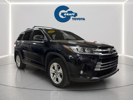 Midnight Black Metallic 2019 Toyota Highlander Limited