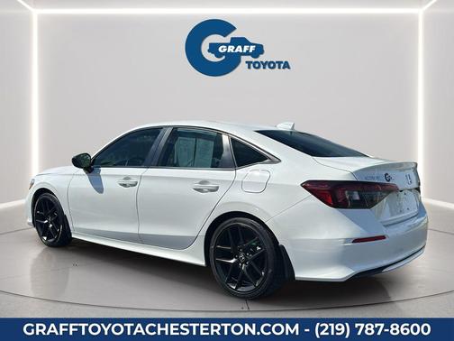 Platinum White Pearl 2025 Honda Civic Sport
