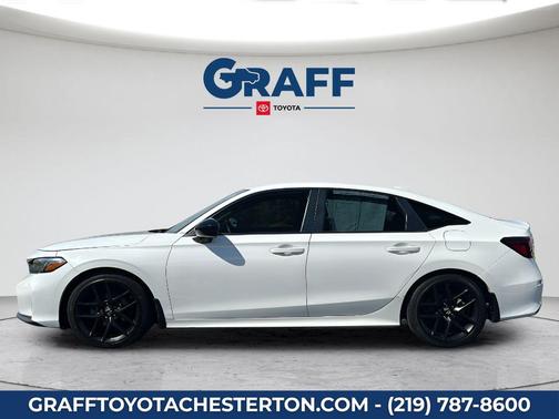 Platinum White Pearl 2025 Honda Civic Sport