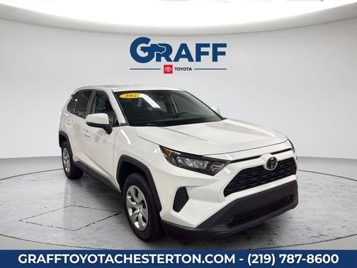 White 2022 Toyota RAV4 LE