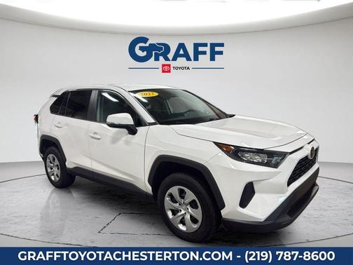 White 2022 Toyota RAV4 LE