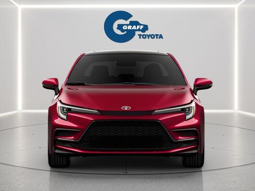 Ruby Flare Pearl/Midnight Black Metallic 2026 Toyota Corolla SE