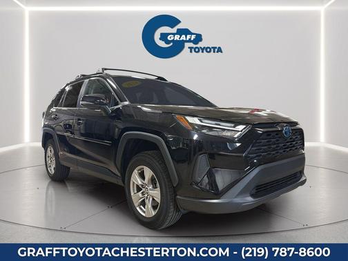 Midnight Black Metallic 2024 Toyota RAV4 Hybrid XLE