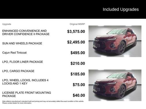 Cajun Red Tintcoat 2019 Chevrolet Blazer RS