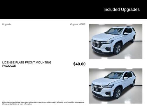 Summit White 2023 Chevrolet Traverse LT Leather