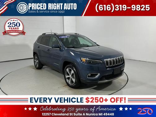 Blue Shade Pearlcoat 2019 Jeep Cherokee Limited