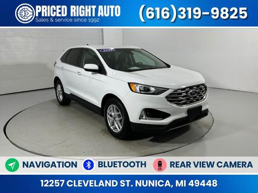White Metallic 2021 Ford Edge SEL
