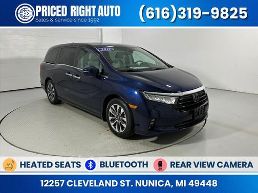 Obsidian Blue Pearl 2021 Honda Odyssey EX-L