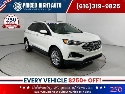 White Metallic 2022 Ford Edge SEL