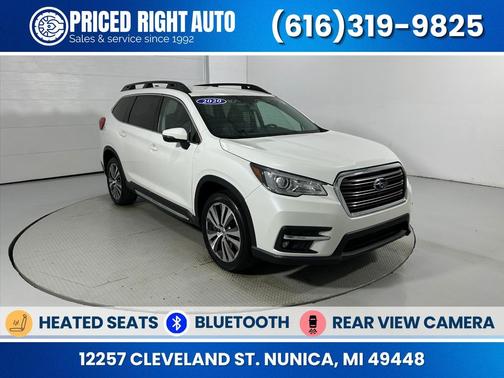 Crystal White Pearl 2020 Subaru Ascent Limited 8-Passenger