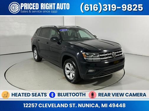 Deep Black Pearl 2019 Volkswagen Atlas 3.6L SE