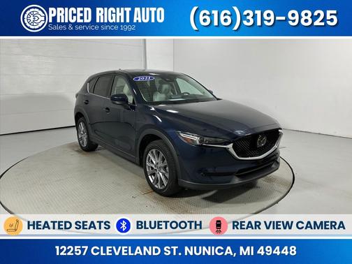 Deep Crystal Blue Mica 2021 Mazda CX-5 Grand Touring Reserve