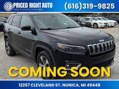 Diamond Black Crystal Pearlcoat 2019 Jeep Cherokee Limited