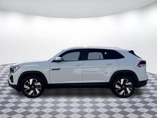 Pure White 2025 Volkswagen Atlas Cross Sport 2.0T SE w/Technology 4MOTION