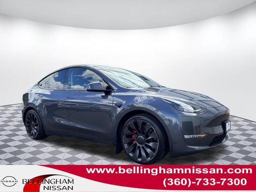 Gray 2023 Tesla Model Y Performance Dual Motor All-Wheel Drive