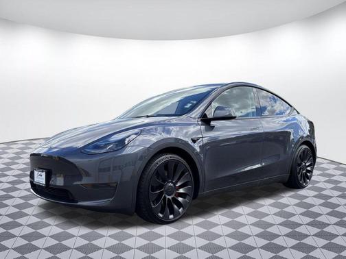 Gray 2023 Tesla Model Y Performance Dual Motor All-Wheel Drive